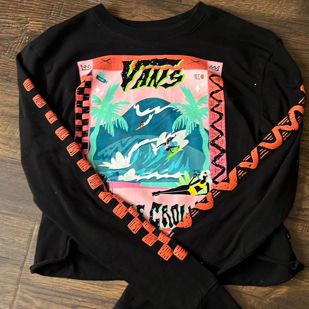 vans cropped tee-shirt